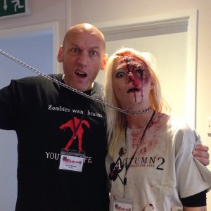 Hanging out with the people of Lowestoft. At Horror in the East with @neen_uk