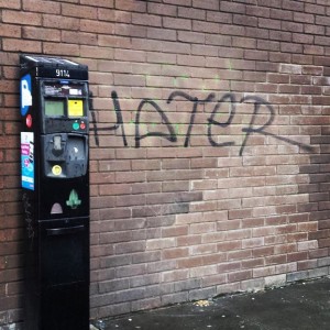 Hater grafitti spotted in Dublin
