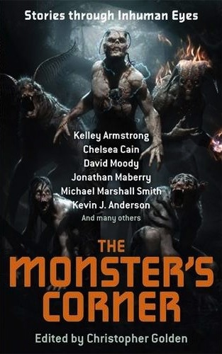 The UK cover for The Monster's Corner anthology