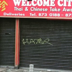 Hater grafitti in Dublin