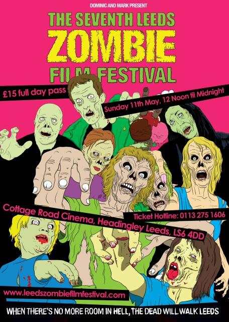 Poster for the 7th Leeds Zombie Film Festival