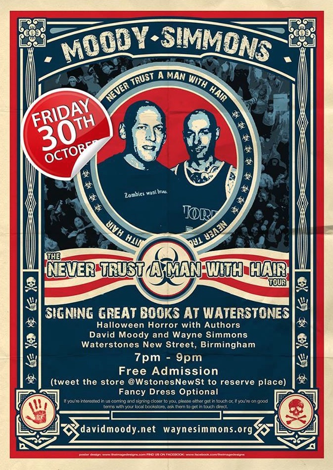 Poster for David Moody and Wayne Simmons in conversation