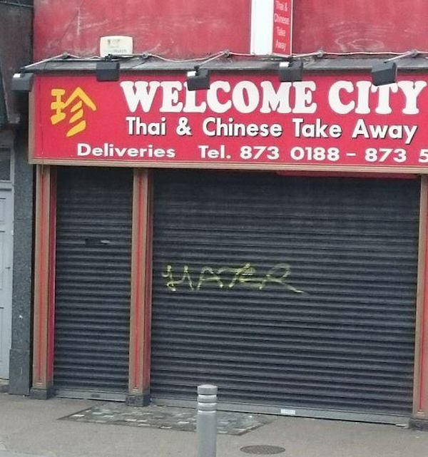Hater grafitti in Dublin 2
