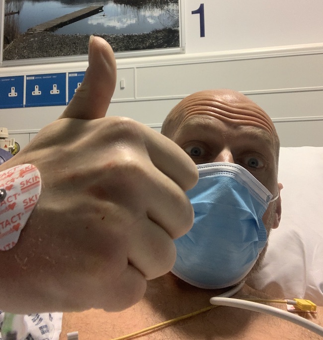 David Moody recovering from a heart attack