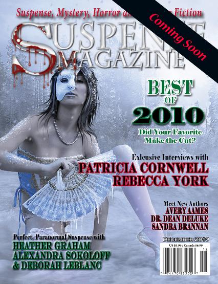 The cover of Suspense Magazine December 2010
