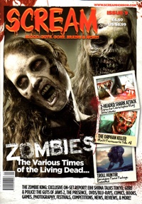 The cover of issue 9 of Scream Magazine