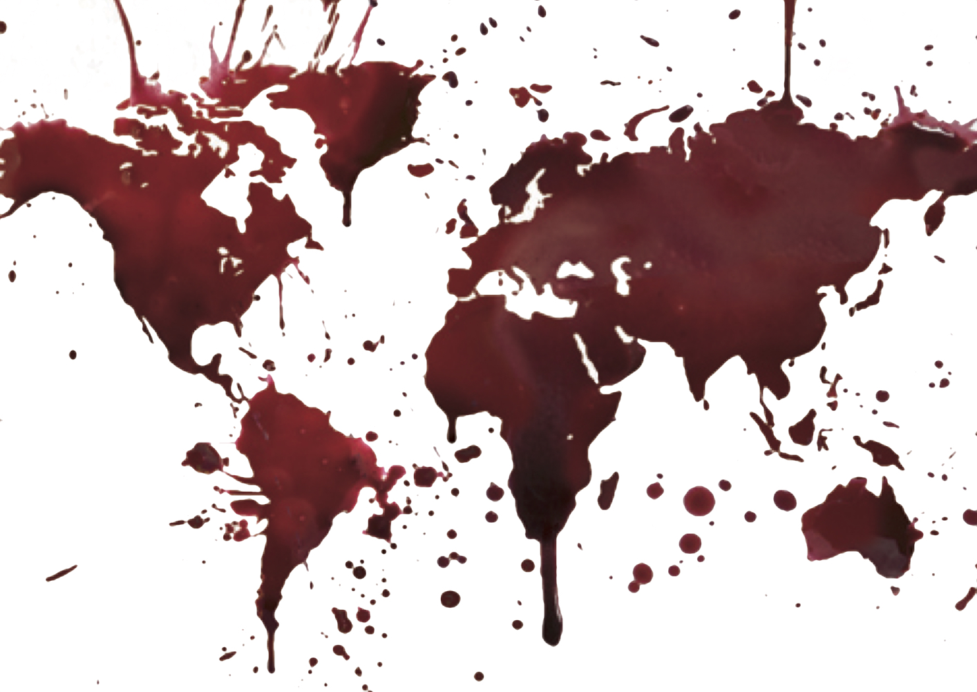 Hate filled world map