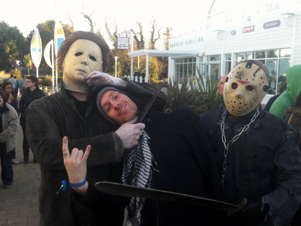 Wayne Simmons, Michael Myers, and Jason Vorehees