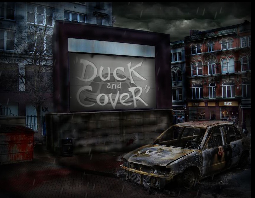 Duck and Cover - graphics and animation by Daniel Boucher