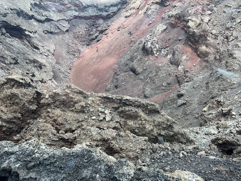 Lava fields in Lanzarote