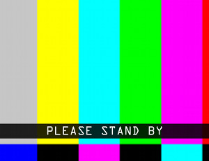 TV standby screen from Trust by David Moody